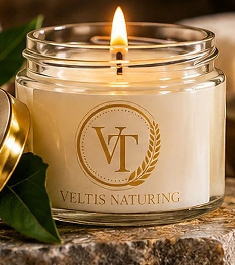 Vela Naturing encendida